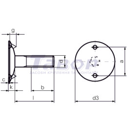 Болт М8х25 A4 DIN15237 (100 шт)