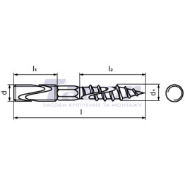 Болт М5х40  Zn сантехнічний TN1110 (100 шт)